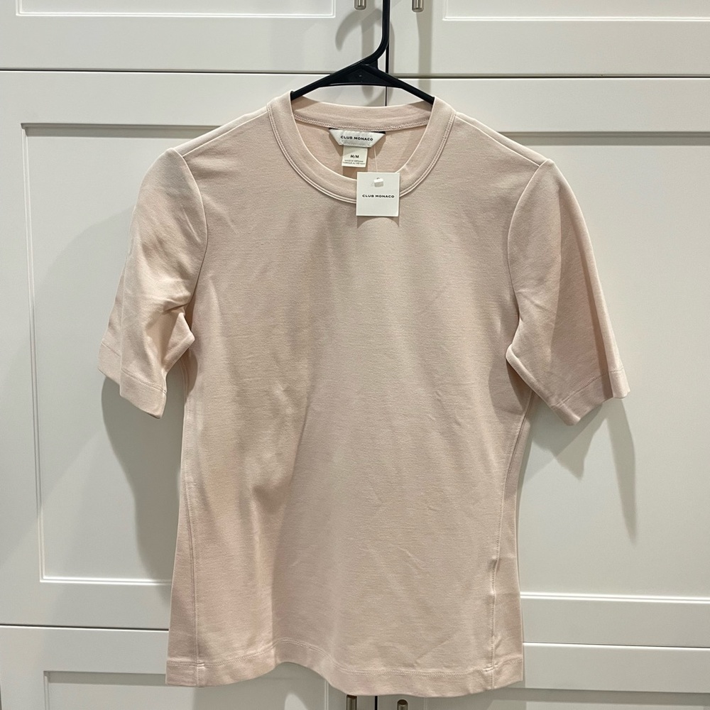 BNWT CLUB MONACO LIGHT PINK SHORT SLEEVE TEE SHIRT
